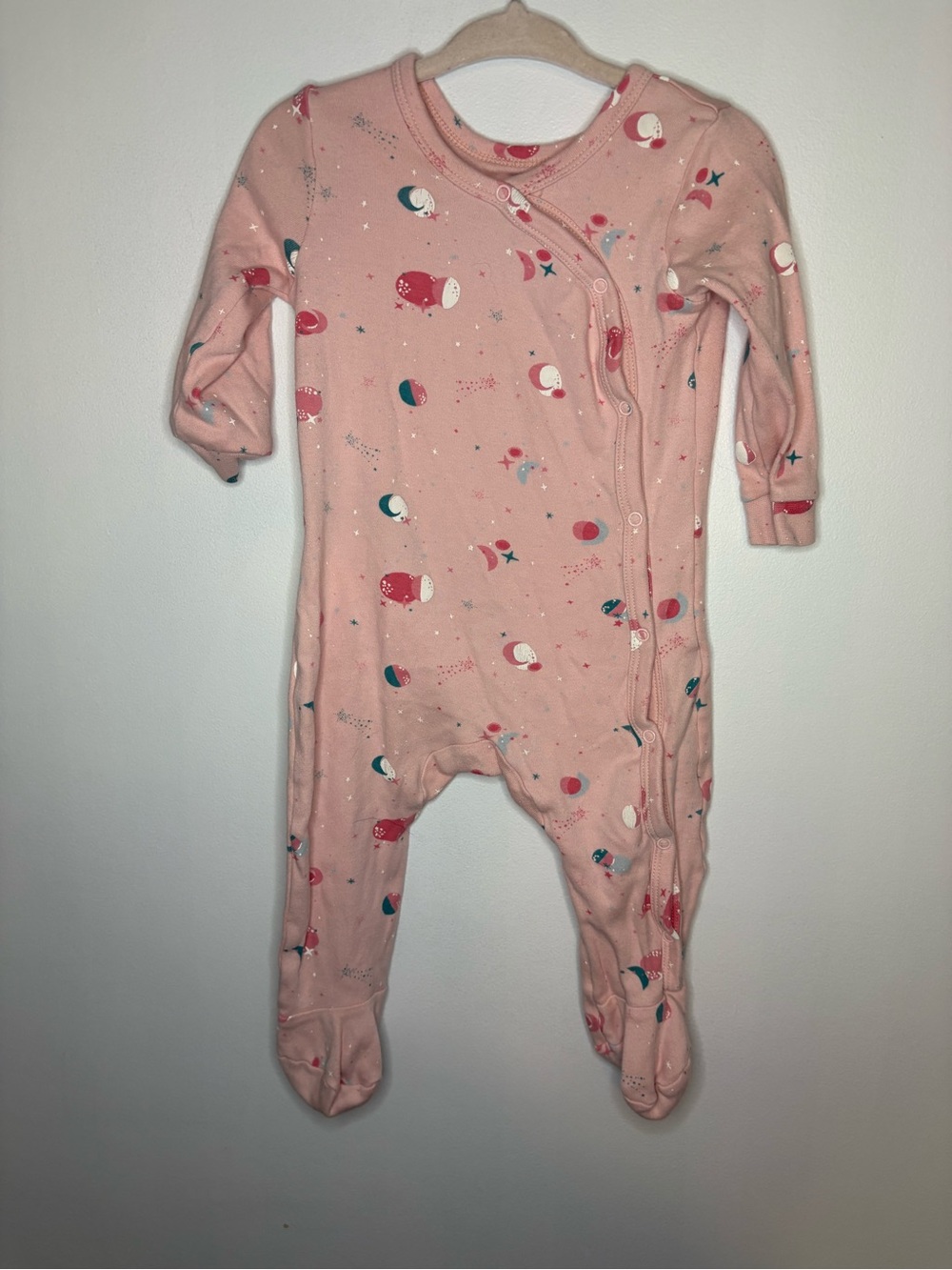 Pink Pehr Baby Footed One-Piece Sleeper with Space Print
